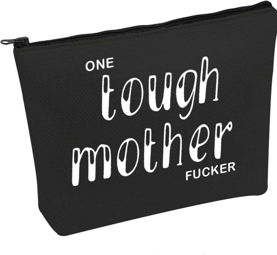 PWHAOO Pwhaoo Infertility Zipper Pouch Bag One Touch Mother Fucker Cosmetic Bag Medicine Bag (One Touch Mother B) | Handbag Accessories