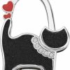 bobauna Bobauna Shimmery Cute Rhinestone Cat Foldable Purse Hook Folding Handbag Table Hanger (Cat Bag Hook) | Handbag Accessories