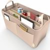 VJOY Vjoy Purse Organizer Insert Handbag Tote Felt Organizer Bag In Bag Shaper Fit Neverfull Speedy Graceful Mm Gm (X-Large, Beige) | Handbag Accessories