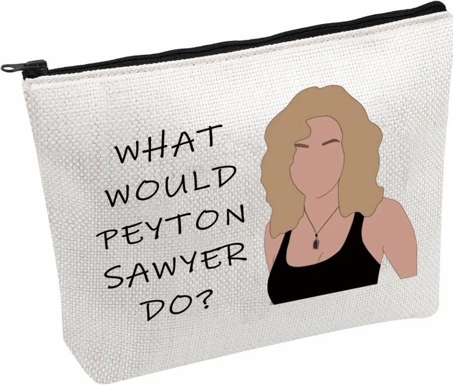 PWHAOO Pwhaoo Tree Hill Zipper Pouch Bag What Would Peyton Sawyer Do Cosmetic Bag Gift For Fans (Peyton Sawyer B) | Handbag Accessories