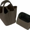 Generic Nylon Purse Organizer Insert Compatible With Picotin 18 Tote Bag, Premium Nylon Handbag Organizer (Brown, Pct18) | Handbag Accessories