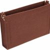 WADORN Wadorn Felt Purse Organizer Insert, Small Tote Handbag Shaper Toiletry Pouch Organizer Insert Liner With D Ring Bag In Bag Multi-Pocket Inside Storage Tidy Purse Conversion, 9.05X6.1X1.77 Inch, Beige | Handbag Accessories