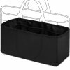 DGAZ Dgaz Silky Purse Organizer Insert For Chanel Deauville Canvas Bags,Luxury Handbag & Tote Organizer,Simplicity Bag Organizer (Craie,S) | Handbag Accessories