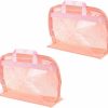 PATIKIL Patikil Handbag Dust Bags, 2 Pack Clear Purse Storage Organizer M Size Pvc Dustproof Handbag Cover Transparent Purse Protector Style 2, Pink | Handbag Accessories