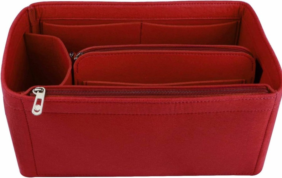 NOTAG Notag Purse Organizer Insert,Felt Bag Organizer With Zipper Bag For Handbags Tote Organizer Shaper | Handbag Accessories