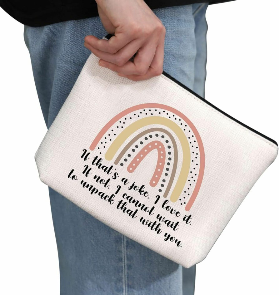 G2TUP G2Tup Ted Tv Show Inspired Gift Ted Coach Cosmetic Bag Motivational Quote Makeup Bag Soccer Fan Gift Tv Show Merch (Ted Coach White Bag) | Handbag Accessories