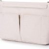 YONBEN Yonben Cosmetic Bag Storage Organizer Insert Lightweight Waterproof Nylon Fabric With Zipper Closure Ideal For Travel Tote Bags(Nylon-Black) | Handbag Accessories