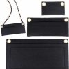 Framendino Framendino, 3 Pack Purse Felt Insert Organizer With 1 Pack Bag Chain Handbag Divider Pocket Inside Clutch Bag Insert Organizer For Handbag Pochette Envelope Bag | Handbag Accessories