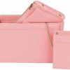 ZTUJO Ztujo Purse Organizer, Bag Organizer With 2 Metal Zippers, Rfid Blocking Pocket Purse Organizer Insert,5 Sizes, 6 Color (Slender Large, Brush Pink) | Handbag Accessories