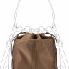 OAikor Oaikor Purse Organizer Insert For Handbags,Drawstring Designed Tote Bag Organizer Insert,Perfect For Tory Bucket Bag And More.(Brown-Nylon) | Handbag Accessories