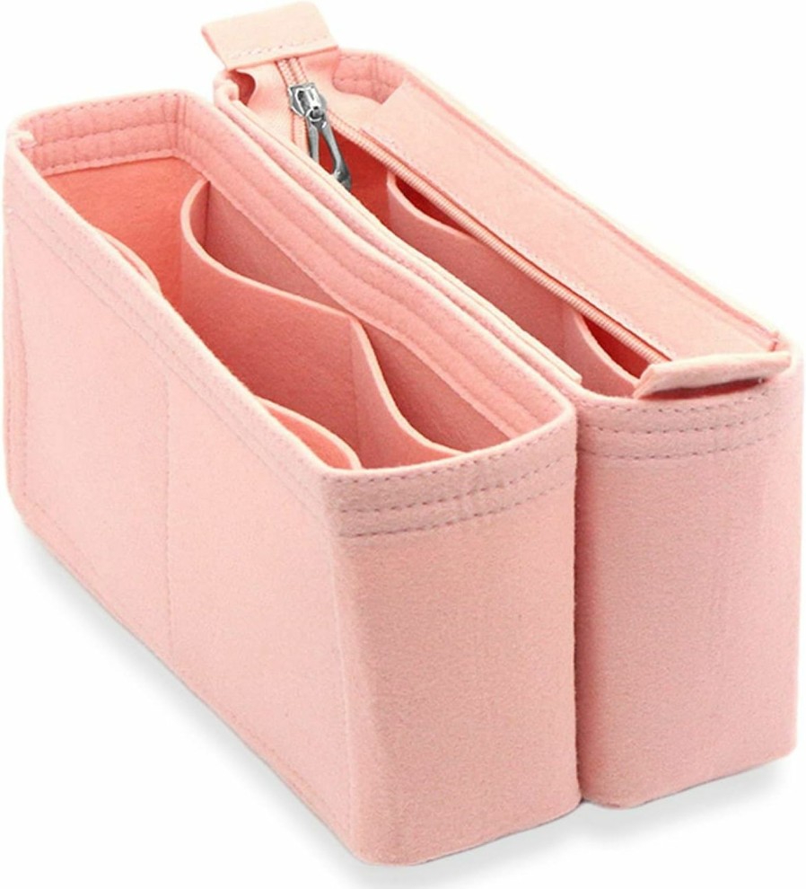 ZARSIO Zarsio Felt Purse Organizer Insert Bag Organizer, A Set Of 2 (Beige) | Handbag Accessories