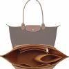 LOUKAYCCI Loukaycci Purse Organizer Insert For Le Pliage Large Handbags Insert Organizer (Brown, Large) | Handbag Accessories