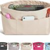 Vercord Vercord Premium Nylon Purse Organizer Tote Handbag Insert Organizers Bag In Bag Zipper 13 Pockets 5 Sizes | Handbag Accessories