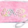 Generic Small Makeup Bag For Purse Zipper Pouch Travel Cosmetic Organizer For Women And Girls (Multi Sequin - Lavender) | Handbag Accessories