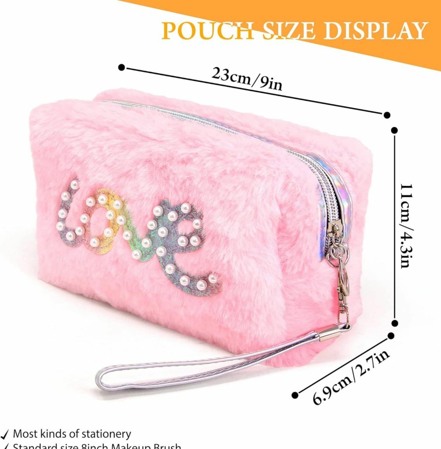 Generic Small Makeup Bag For Purse Zipper Pouch Travel Cosmetic Organizer For Women And Girls (Multi Sequin - Lavender) | Handbag Accessories