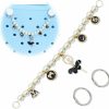 QTKJ Qtkj Pearls Charm For Bogg Bag Accessories, Dancing Girl Purse Strap Extender, Purse Chains For Women Rubber Beach Bag Tote Handbag Crossbody Shoulder Decoration, With Metal Buckle | Handbag Accessories