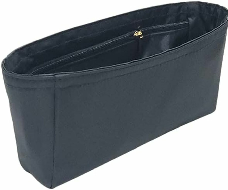 KEEPBLING Nylon Purse Organizer For Saint Lauren Envelop Medium Inserts With A Zipper Closer Waterproof Bag In Bag Shapers | Handbag Accessories