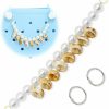 QTKJ Qtkj Shells Pearls Charm For Bogg Bag Accessories, Purse Strap Extender, Purse Chains For Women Rubber Beach Bag Tote Handbag Crossbody Shoulder Decoration, With Metal Buckle(Large) | Handbag Accessories