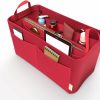 VJOY Vjoy Purse Organizer Insert Handbag Tote Felt Organizer Bag In Bag Shaper Fit Neverfull Speedy Graceful Mm Gm (Medium, Red) | Handbag Accessories