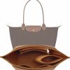 LOUKAYCCI Loukaycci Purse Organizer Insert For Le Pliage Small Handbags Insert Organizer (Brown, Small) | Handbag Accessories