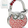 ROFLYER Roflyer Night Owl Style Butterfly Pattern Design Shoulder Handbag Hangers Folding Purse Holder Bag Hooks, With Velvet Pouch (Colorful Dots) | Handbag Accessories