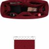 KINGS IN BAG Kings In Bag Organizer Insert With Silky Satin Fit For Chanel Classic Flap Jumbo 28, Lightweight Insert For Chanel Flap Bag (Craie, Chanel Cf Jumbo) | Handbag Accessories