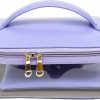 SG By Sonia Gulrajani Sg By Sonia Gulrajani Women'S Genuine Leather Daily Utility Pouch, Travel Organizers, Beach Bag With Zipper, Lilac, 1 Unit | Handbag Accessories