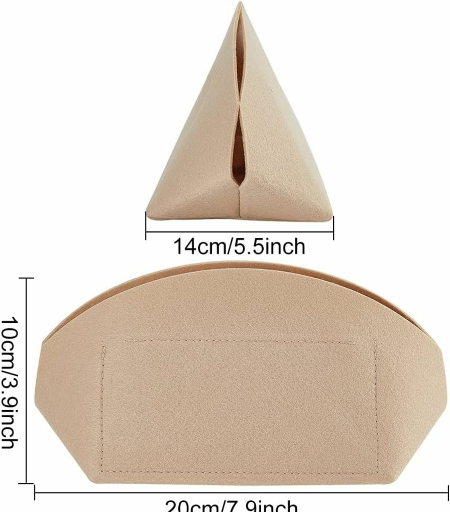 WADORN Wadorn Felt Handbag Organizer Insert For Lv Alma Bb, Shell Shaper Tote Bag Organizer Portable Felt Liner Tidy Organizer Bag In Bag Multiple Compartments Interior Bag, 7.5X4.3X5.2 Inch(Khaki) | Handbag Accessories