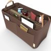 VJOY Vjoy Purse Organizer Insert Handbag Tote Felt Organizer Bag In Bag Shaper Fit Neverfull Speedy Graceful Mm Gm (X-Large, Brown) | Handbag Accessories