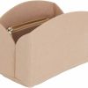 AMIJOUX Amijoux Beige Purse Organizer Insert, Shell-Shaped Divider With Zipper For Women Tote Bag, Multiple Compartments Bag Interior Portable Felt Liner Tidy Organizer For Handbag | Handbag Accessories