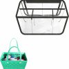 FIHCH Fihch Clear Beach Bag Organizer Original Accessories For Bogg Bag X Large Storage Bag Suitable For Bogg Bag Organizing Your Bag And Divide Space,Transparent & Black | Handbag Accessories