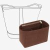 OAikor Oaikor Purse Organizer Insert For Handbags, Bag Organizer For Tote, Compatible With Celine Small Bucket Triomphe(S-Brown Velevt) | Handbag Accessories