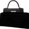 Meenda Meenda Purse Organizer Insert For Kelly 28 Sellier Bag Handbag, Faux Suede Soft And Smooth, Lightweight Fits Perfectly Sturdy, Gift Ideas For Women (Black Hks28) | Handbag Accessories